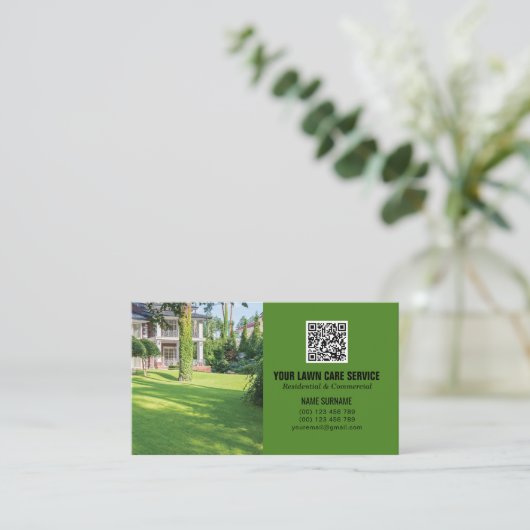 QR-code Verzorgingsnetwerk modern  Visitekaartje (Staand voorkant)