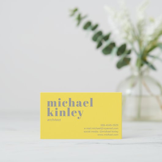 QR code vet modern minimalistisch professioneel ge Visitekaartje (Staand voorkant)