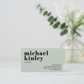 QR code vet moderne minimalistische professionele  Visitekaartje (Staand voorkant)