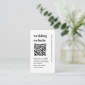 QR-code vet trouwwebsite bijlage kaart (Staand voorkant)