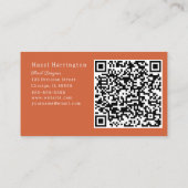 QR Code Vetgedrukte Bloemen Visitekaartje Reds Sin (Achterkant)