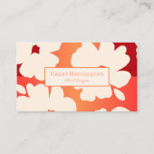 QR Code Vetgedrukte Bloemen Visitekaartje Reds Sin (Voorkant)