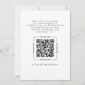 QR-code video trouwuitnodiging Kaart (Achterkant)