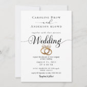 QR Code Video Wedding Invitation Kaart (Voorkant)