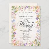 QR Code Video Wedding Invitation Kaart (Voorkant / Achterkant)