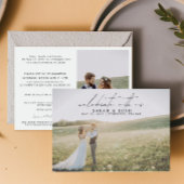 QR code vieren met ons 2 foto bruiloft Aankondiging