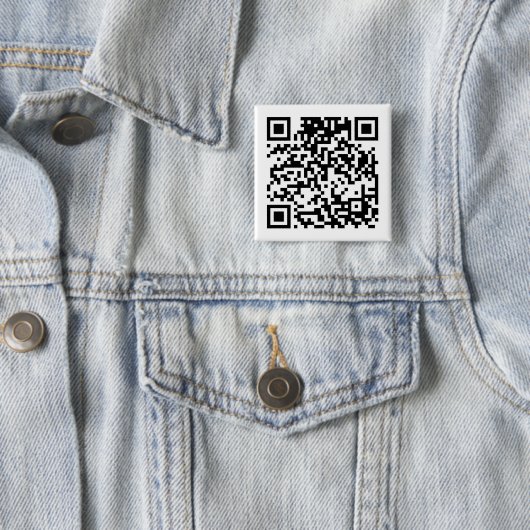 QR-code Vierkante Button 5,1 Cm (In situ)
