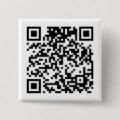 QR-code Vierkante Button 5,1 Cm (Voorkant)