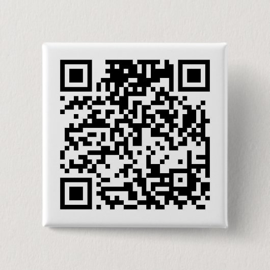 QR-code Vierkante Button 5,1 Cm (Voorkant)