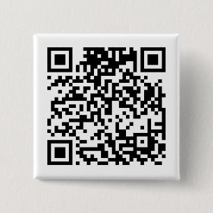 QR-code Vierkante Button 5,1 Cm