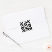 QR Code Vierkante Sticker (Envelop)