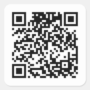 QR-code Vierkante Sticker