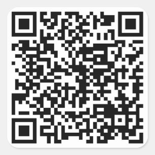 QR-code Vierkante Sticker