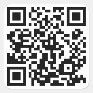 QR-code Vierkante Sticker