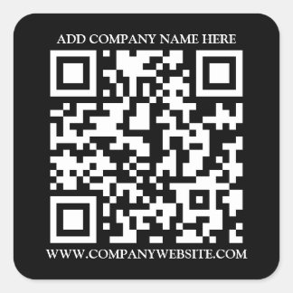 QR-CODE VIERKANTE STICKER