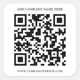 QR-CODE VIERKANTE STICKER