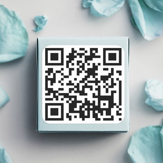 QR-CODE VIERKANTE STICKER