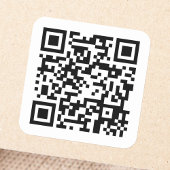 QR-code Vierkante Sticker