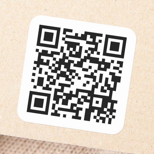QR-code Vierkante Sticker