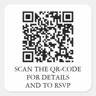 QR-code  Vierkante Sticker