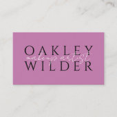 QR Code Visagist Lilac Visitekaartje (Voorkant)