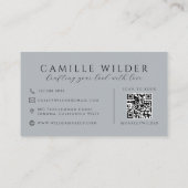 QR Code Visagist Neutraal Visitekaartje (Achterkant)