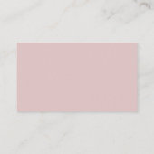 QR Code Visagist Stof Roze Blush Visitekaartje (Achterkant)