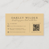 QR Code Visagist Zand  Visitekaartje (Achterkant)