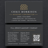 QR-code Visgraver Metselaar Businesscard Visitekaartje
