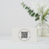 QR-code visitekaarten | Aangepaste scanbare kaart Visitekaartje (Staand voorkant)