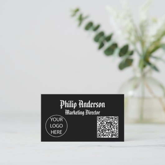 Qr-code visitekaartje (Staand voorkant)