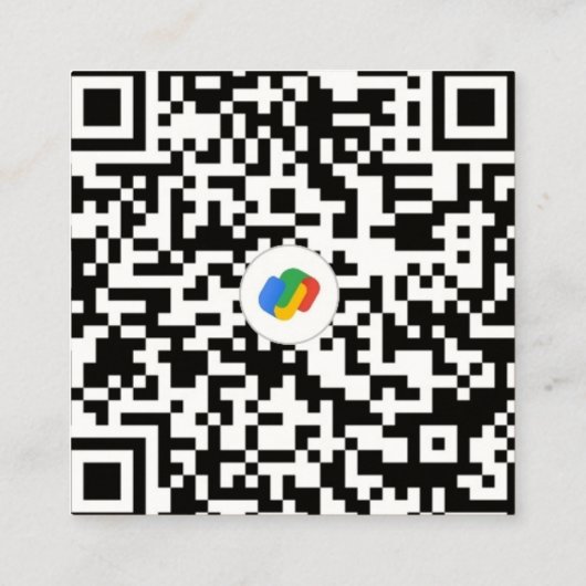 QR-code visitekaartje (Achterkant)