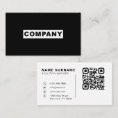 QR-code Visitekaartje (Voorkant / Achterkant)