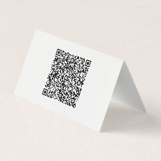 QR-code Visitekaartje Aangepaste kleuren en letter (Achterkant)