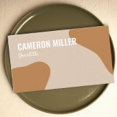 QR code visitekaartje, Beige stoffige goud minimal Visitekaartje