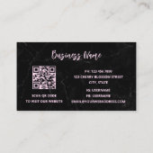 QR-code | Visitekaartje Cherry Blossom (Achterkant)