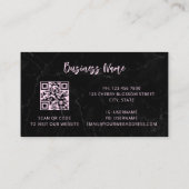 QR-code | Visitekaartje Cherry Blossom (Achterkant)