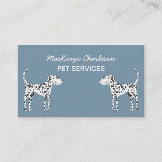 QR Code Visitekaartje Dog Pet Services (Voorkant)