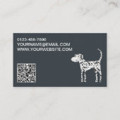 QR Code Visitekaartje Dog Pet Services (Achterkant)