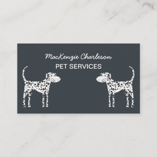 QR Code Visitekaartje Dog Pet Services (Voorkant)