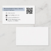 QR code Visitekaartje Steele Blue (Voorkant / Achterkant)