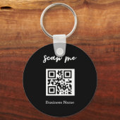 QR Code Visitekaartje Uw Logo Aangepaste Sleutelha Sleutelhanger (Voorkant)