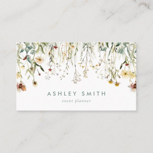 QR-code Visitekaartje voor geperste bloemen (Voorkant)