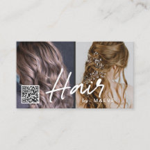 QR-code visitekaartje voor haarstijlvol haar