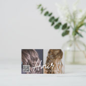 QR-code visitekaartje voor haarstijlvol haar (Staand voorkant)