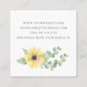 QR Code Visitekaartje – Waterverf Bloemen (Voorkant)