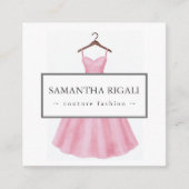 QR Code Visitekaartje – Waterverf Jurk Informatiekaartje (Voorkant)