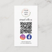 QR-code Visitekaartje | Wit (Voorkant)