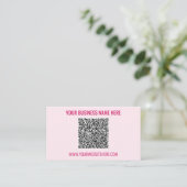 QR-code Visitekaartjes Aangepaste Tekst en Uw Kleu (Staand voorkant)