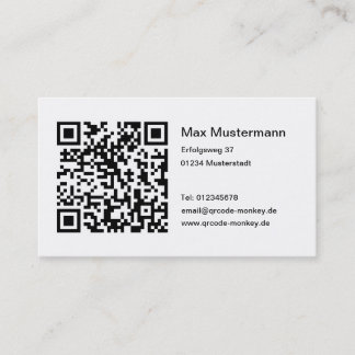 QR-Code Visitenkarten Visitekaartje